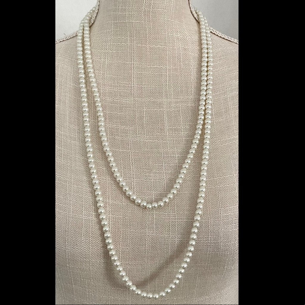 Eliza & Jane String Strung Synthetic Pearl Necklace - Nwot